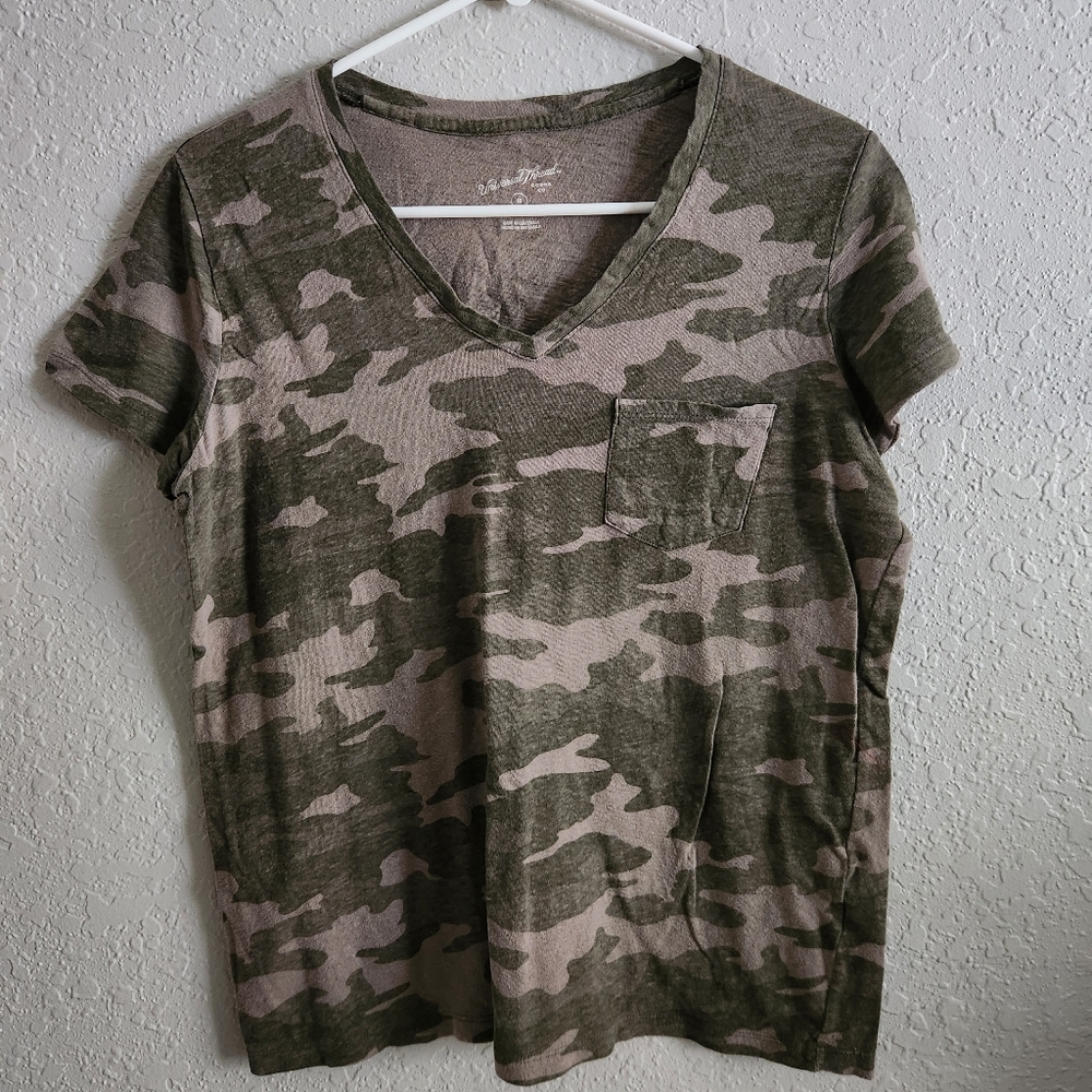 Camo Green Women's Top